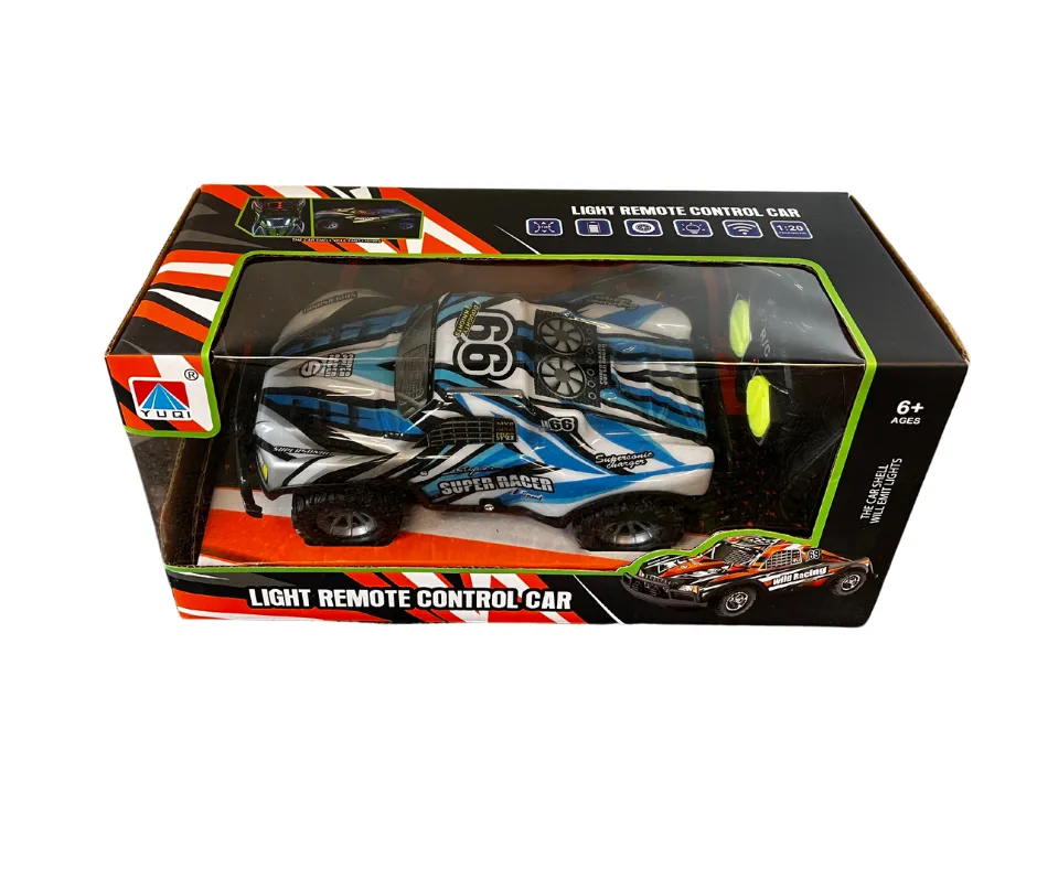 1: 20 Four-Way PVC Shell Short Card Off-Road Remote Control Racing Cool Led Lights