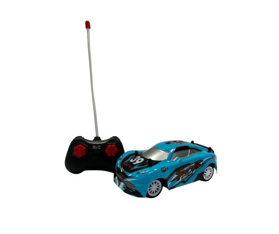 1: 28 Four-Way PVC Car Shell Light Remote Control Car (2 Mixed Colours)