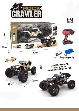 1:8 Remote Control Super Large Rock Crawler Gold