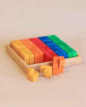Bauspiel Colored Corner Blocks (50 pieces) Odin Parker