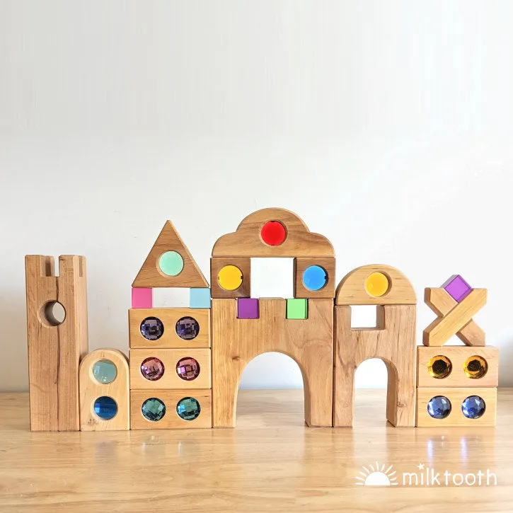 Bauspiel | Colour Street | 45 Blocks with Tray