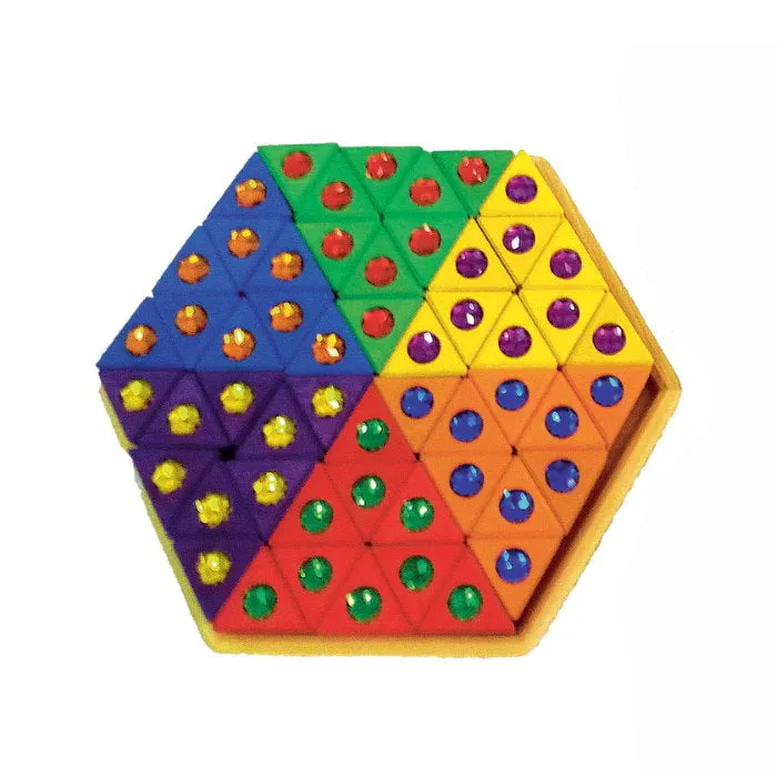 Bauspiel | Large Sparkling Triangles 54 with Tray