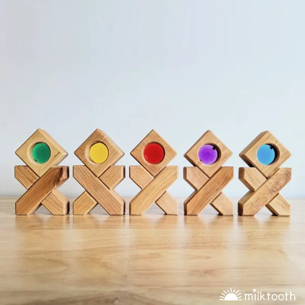Bauspiel | X Blocks 32 with Tray