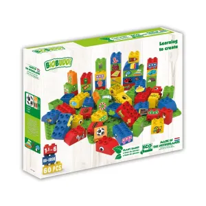 Biobuddi 008 - Learning to create 60 blocks Wise - Kids Toys