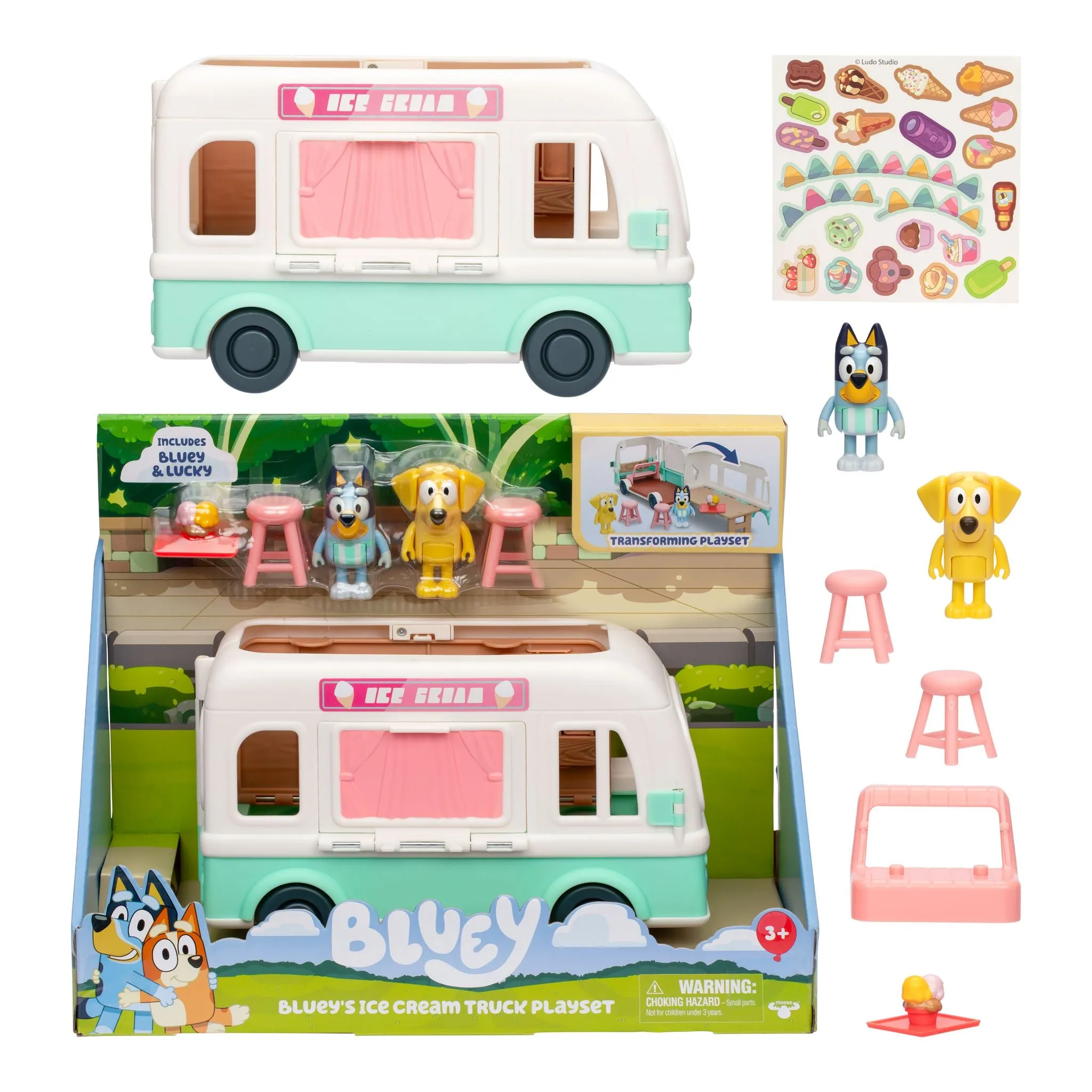 Bluey Ice Cream Truck Playset