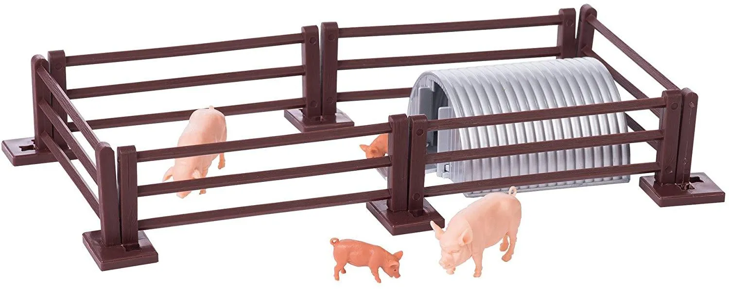 Britains 1:32 Pig Pen Farm Playset Collectable Farmyard Animal Toys for Children