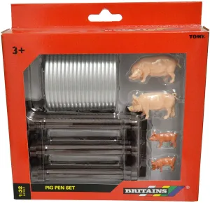 Britains 1:32 Pig Pen Farm Playset Collectable Farmyard Animal Toys for Children