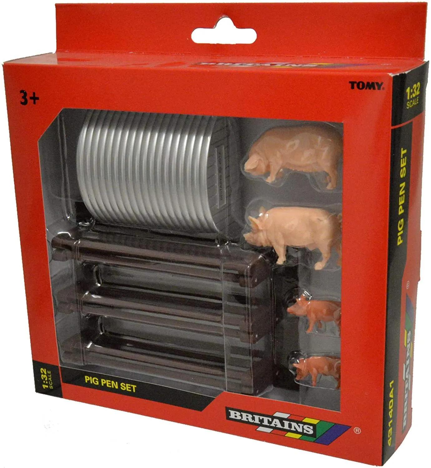 Britains 1:32 Pig Pen Farm Playset Collectable Farmyard Animal Toys for Children