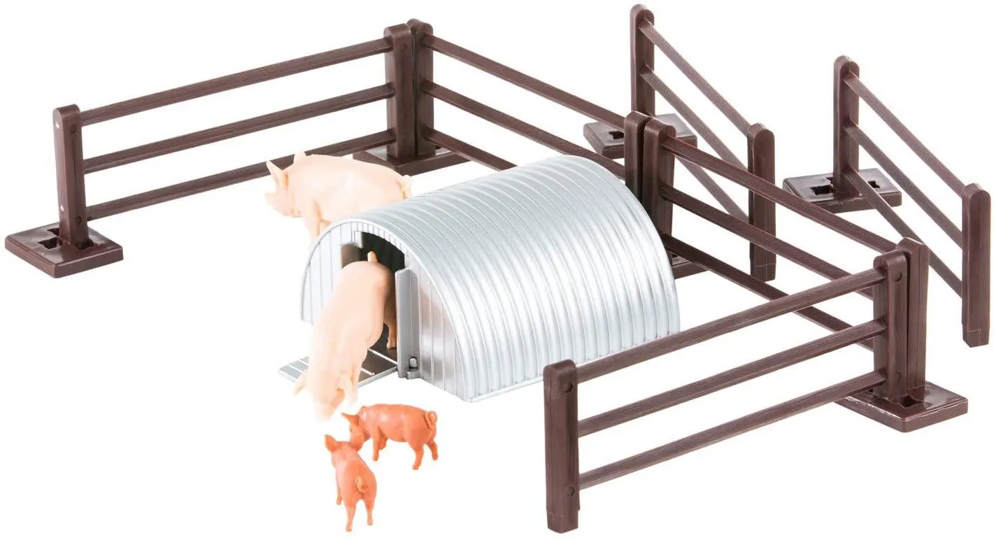 Britains 1:32 Pig Pen Farm Playset Collectable Farmyard Animal Toys for Children