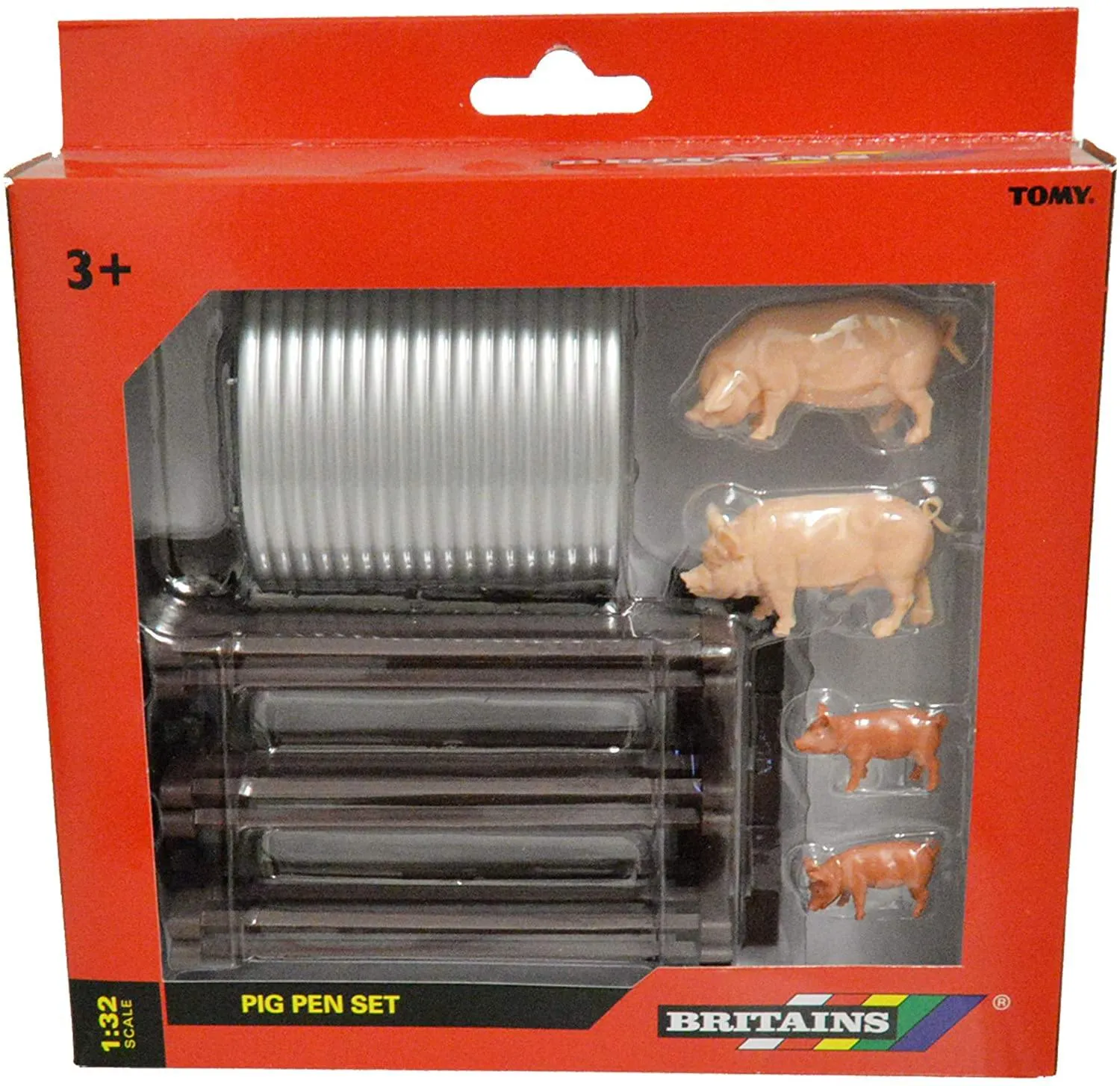 Britains 1:32 Pig Pen Farm Playset Collectable Farmyard Animal Toys for Children