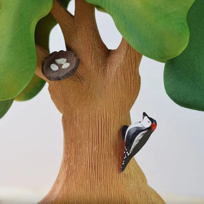 Bumbu Toys | Large Summer Oak Tree with Woodpecker & Nest