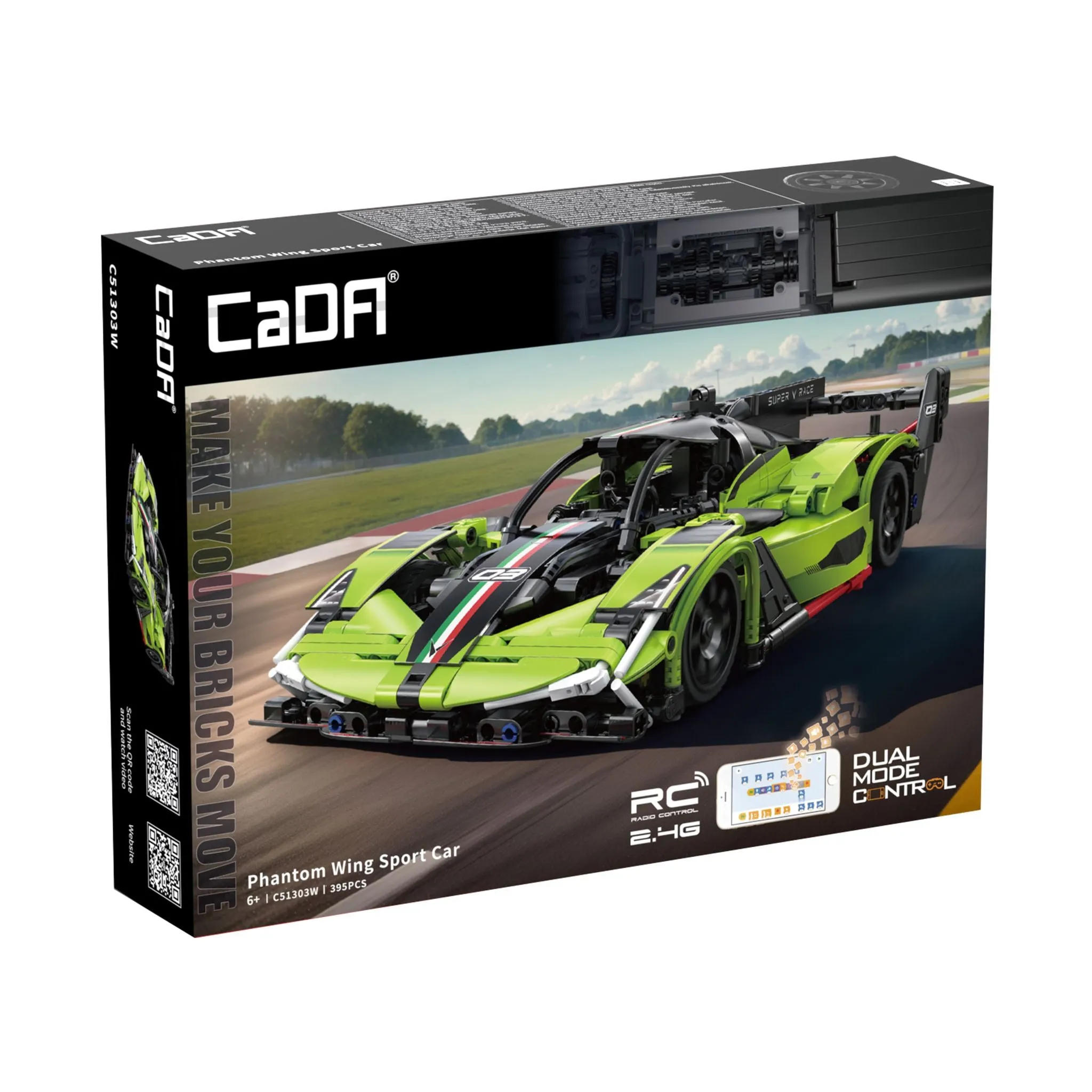 Cada: 1:14 Fantasy Wing Brick Sport Car