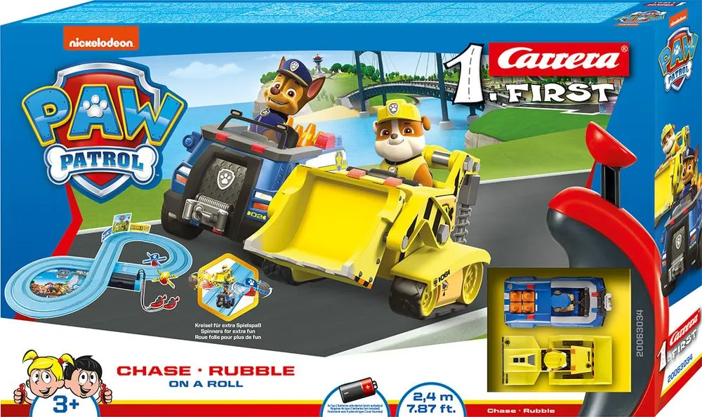Carrera First PAW Patrol On A Roll Slot Car Set