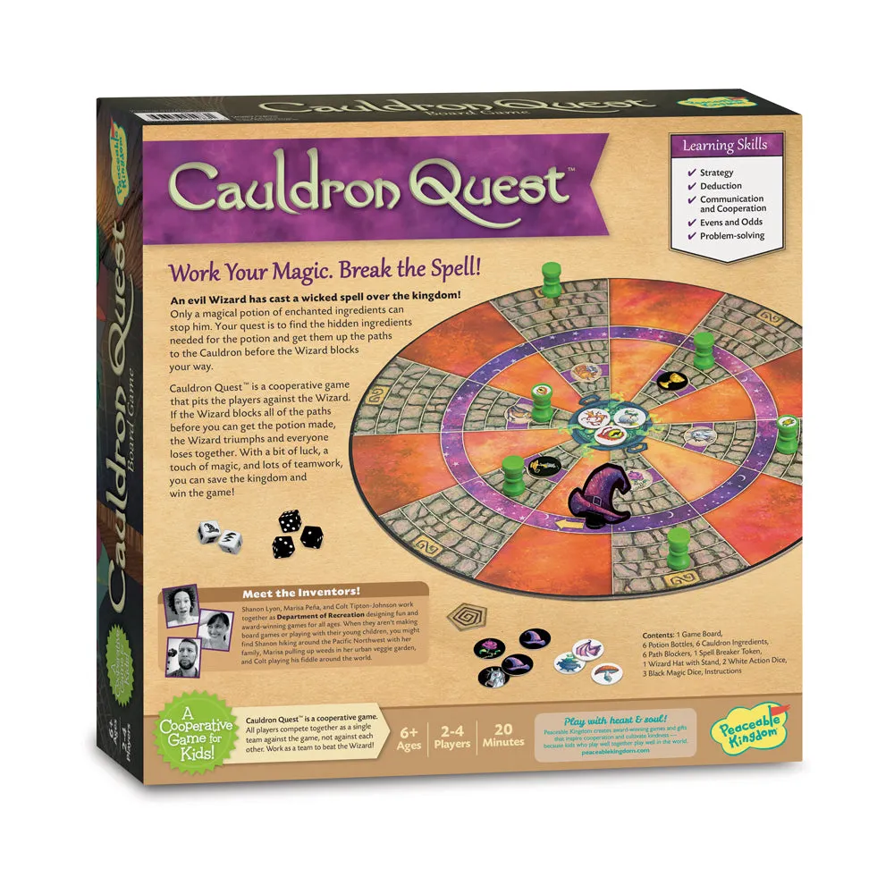 Cauldron Quest Cooperative Strategy Board Game by Peaceable Kingdom
