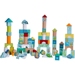 Classic World 100 Piece Ocean Themed Blocks In Barrel