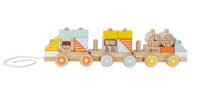 Classic World Pastel Colours Pull Train