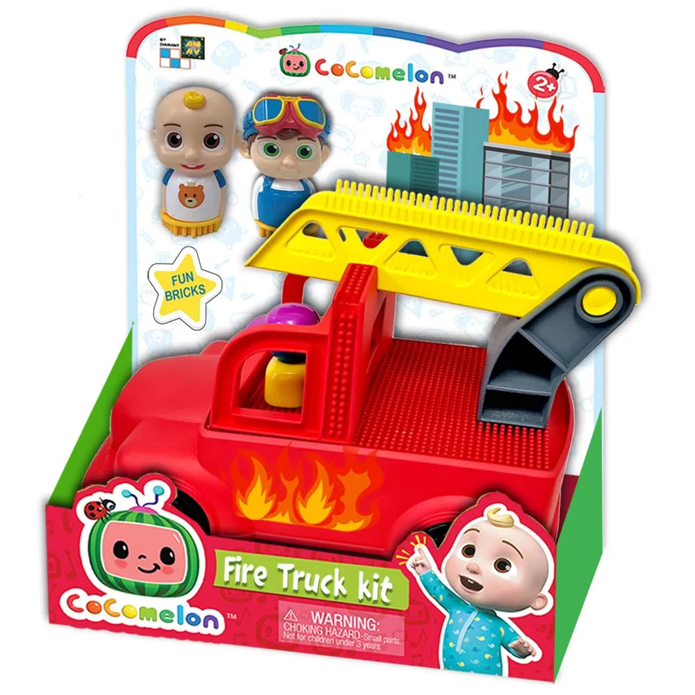 COCOMELON FUN BRICKS FIRE TRUCK KIT