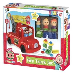COCOMELON FUN BRICKS FIRE TRUCK SET