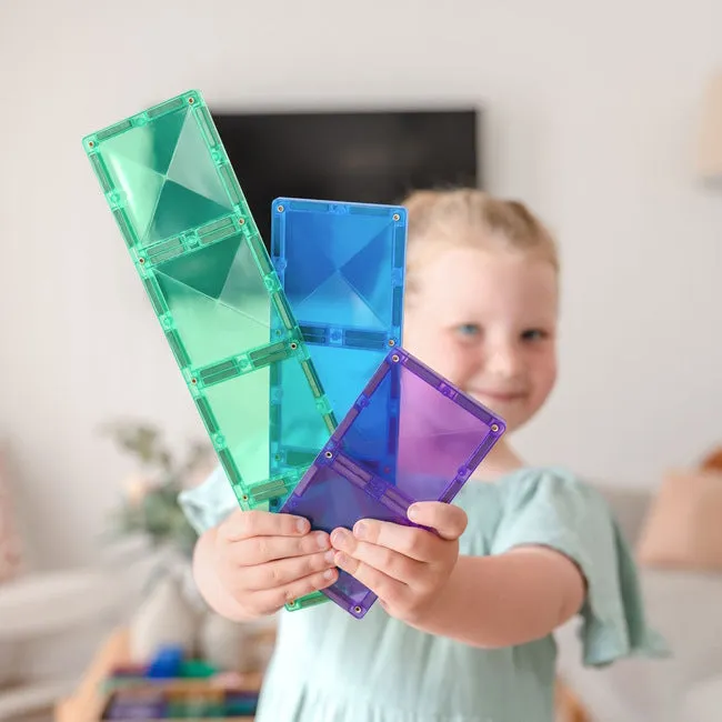 Connetix Tiles | 18 Piece Rainbow Rectangle Pack