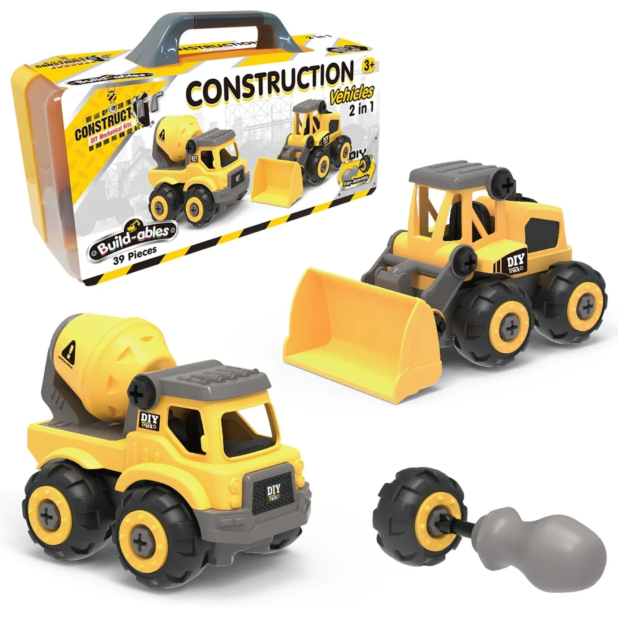 Construct It Build-Ables - Construction Vehicles 2 In 1