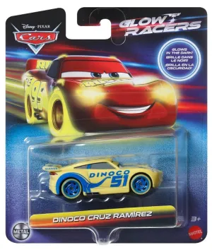 Disney Cars Diecast Glow Racers - Dinoco Cruz Ramirez