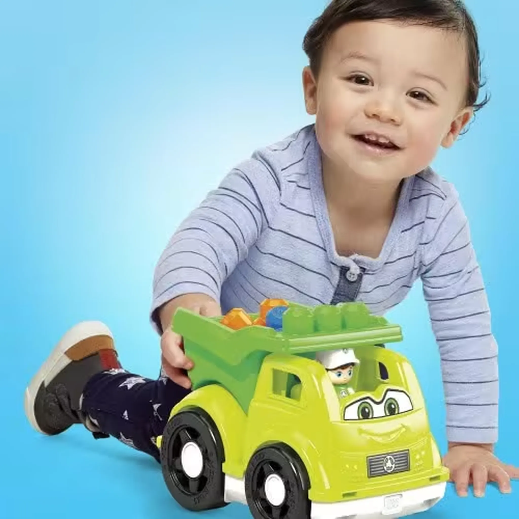 Fisher Price MEGA BLOKS First Builder Raphy Recycling Truck