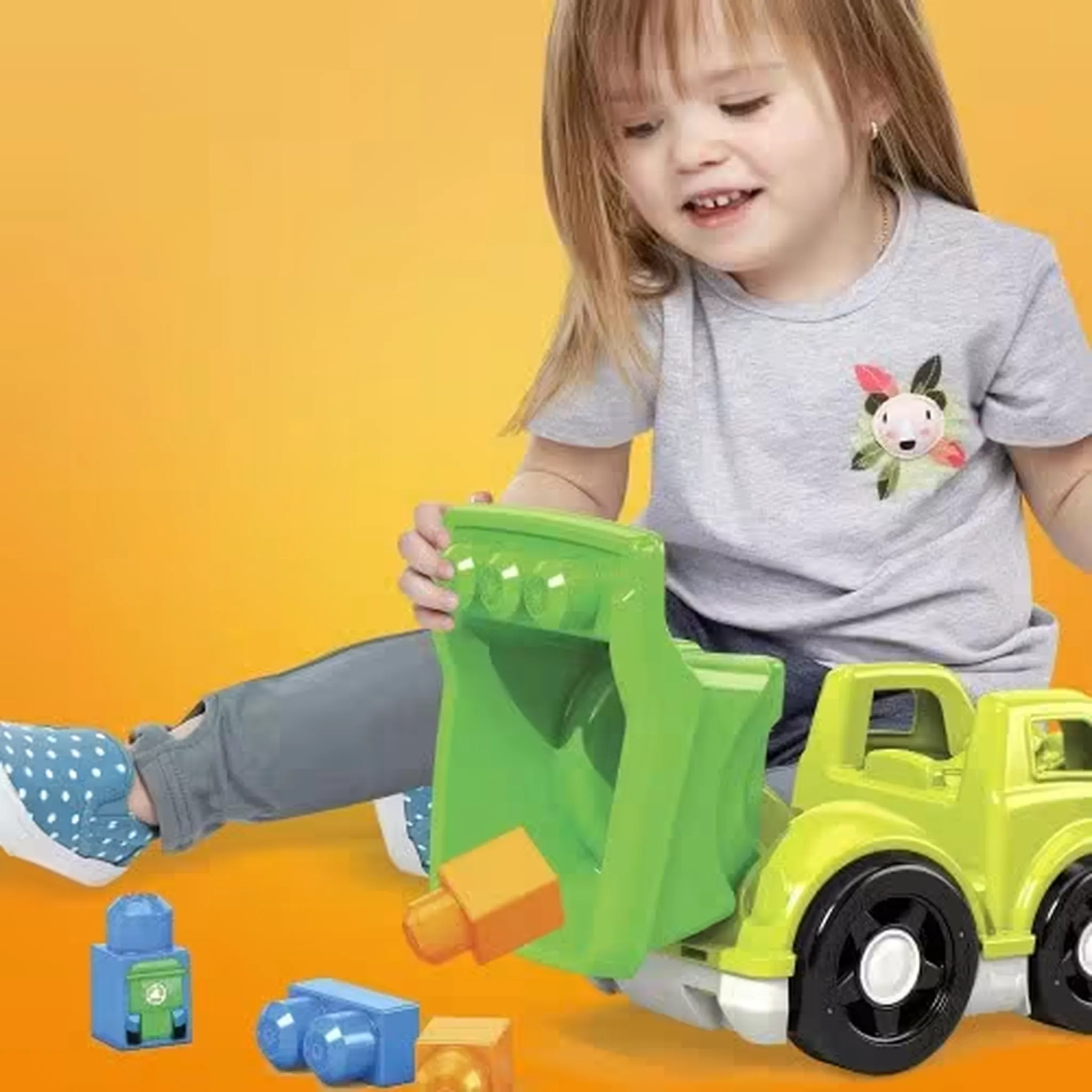 Fisher Price MEGA BLOKS First Builder Raphy Recycling Truck