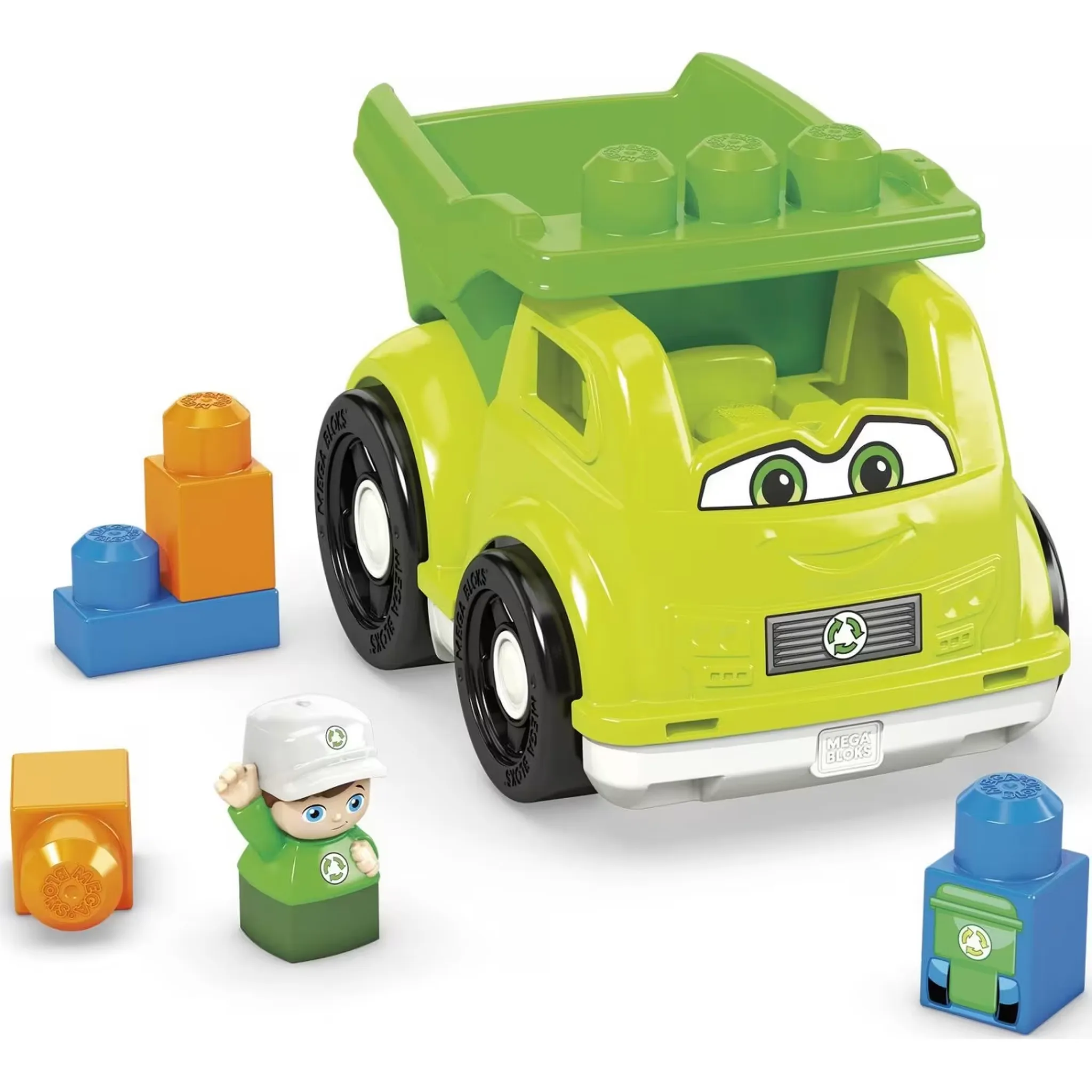 Fisher Price MEGA BLOKS First Builder Raphy Recycling Truck