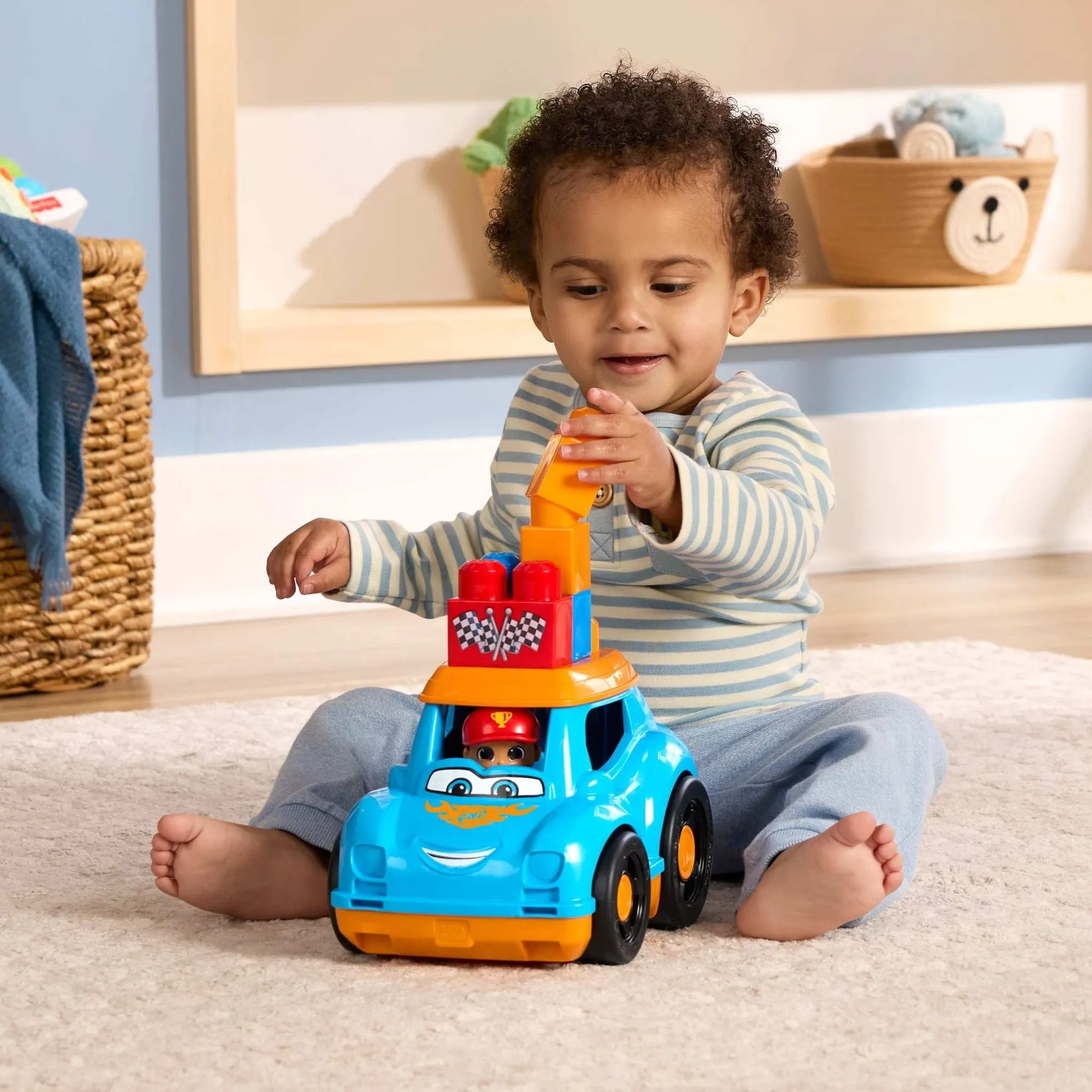 Fisher-Price MEGA BLOKS First Builders Ricky Race Car