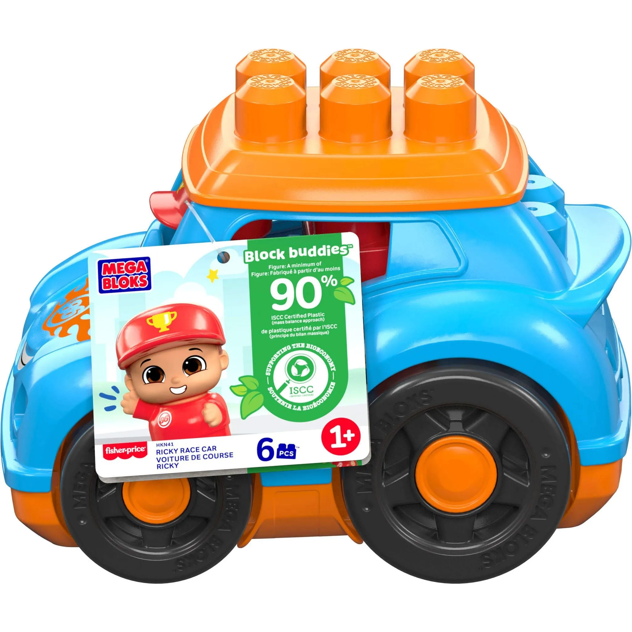 Fisher-Price MEGA BLOKS First Builders Ricky Race Car