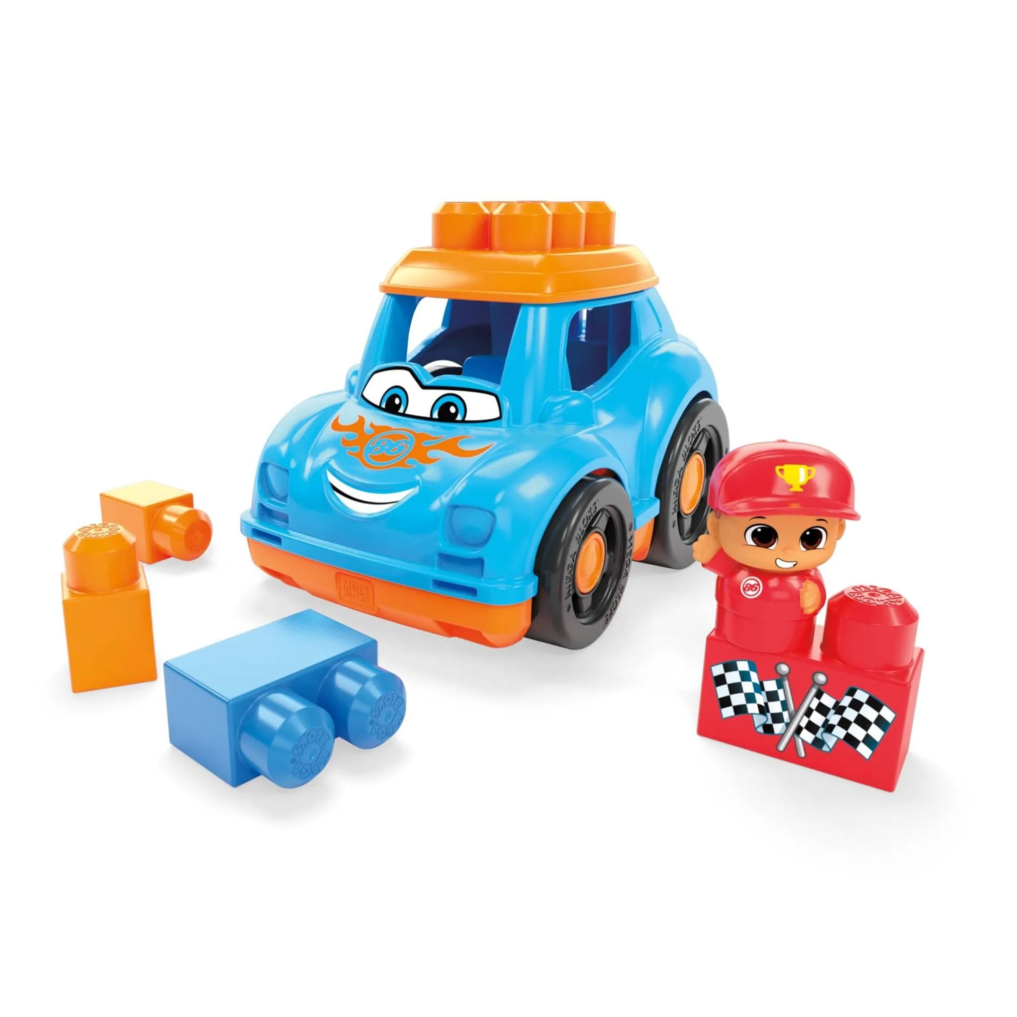 Fisher-Price MEGA BLOKS First Builders Ricky Race Car