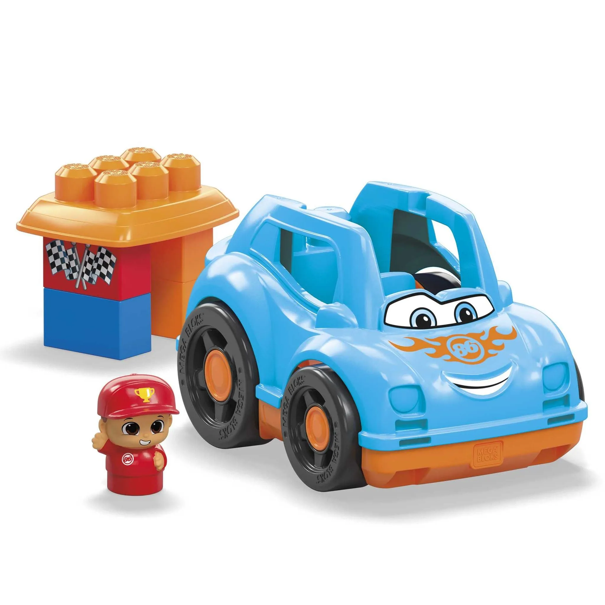 Fisher-Price MEGA BLOKS First Builders Ricky Race Car