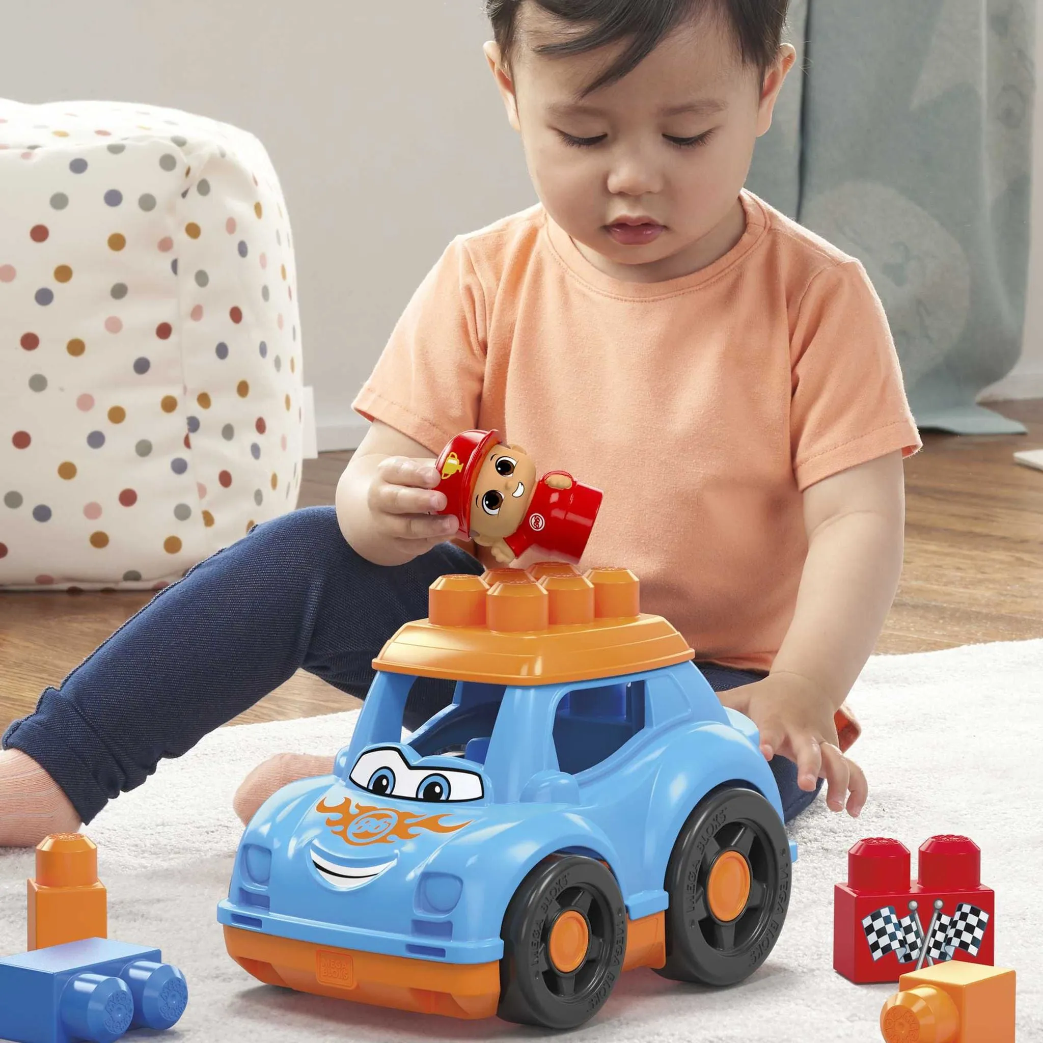 Fisher-Price MEGA BLOKS First Builders Ricky Race Car