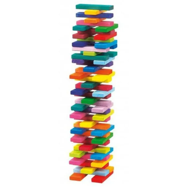 Gluckskafer | Rainbow Building Slats in Tower Box | 60 Pieces LAST ONE!