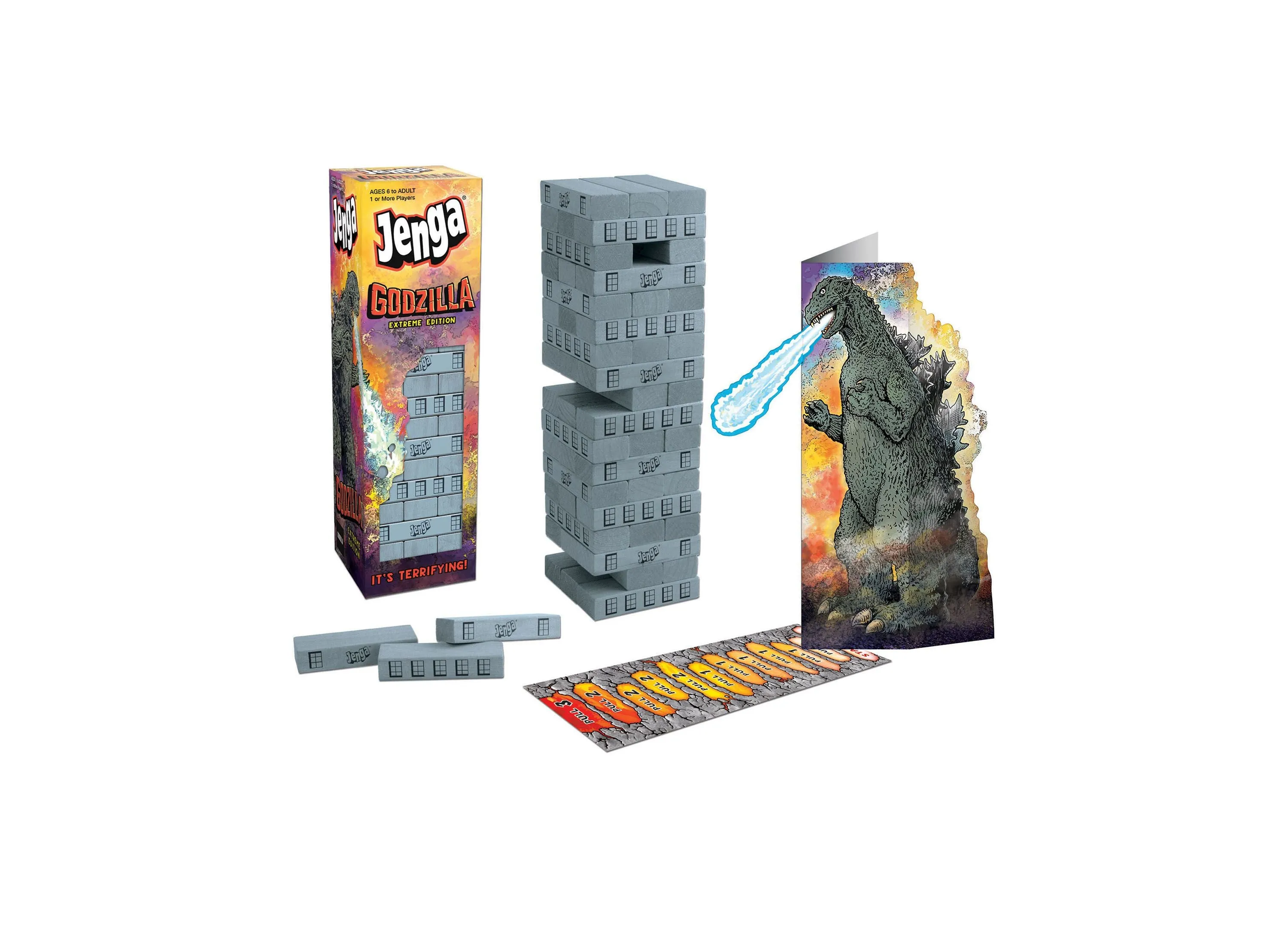 Godzilla JENGA Extreme Edition Board Game by USAopoly
