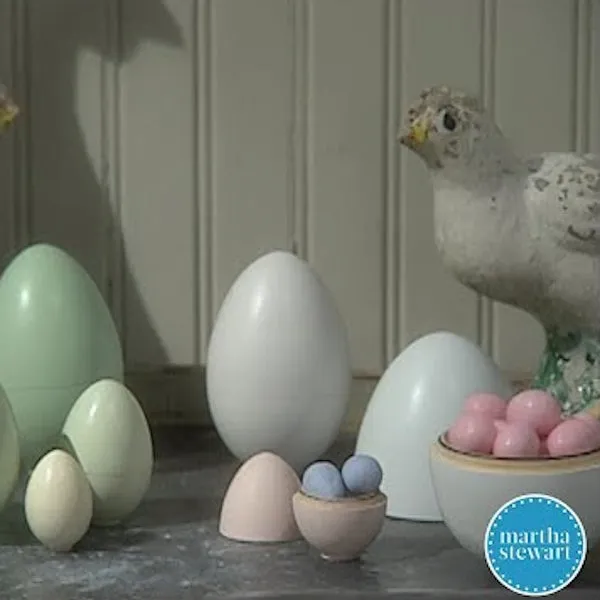 Golden Cockerel | Hollow Wooden Egg 7cm