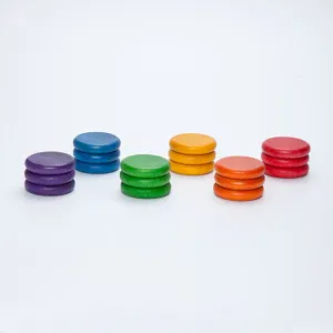 Grapat | 18 Coins in 6 Rainbow Colours
