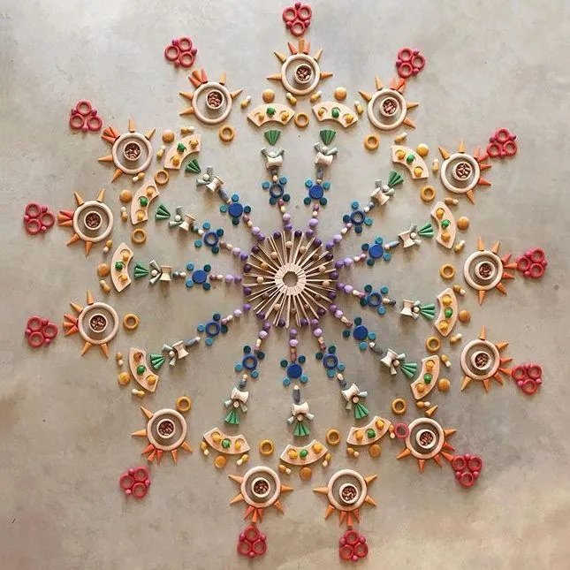 Grapat | Mandala | Blue Raindrops 36 Pieces
