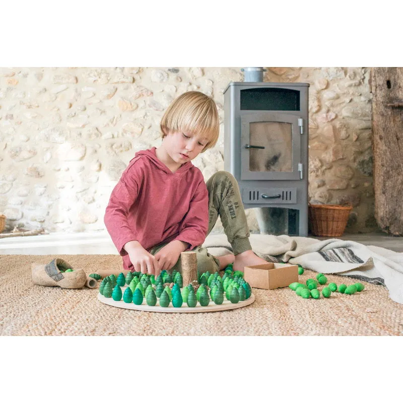 Grapat | Mandala | Green Trees 36 Pieces