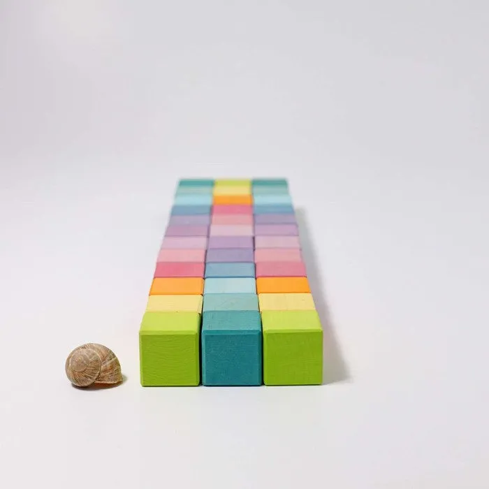 Grimm's | Square Mosaic | Pastel 36 Blocks