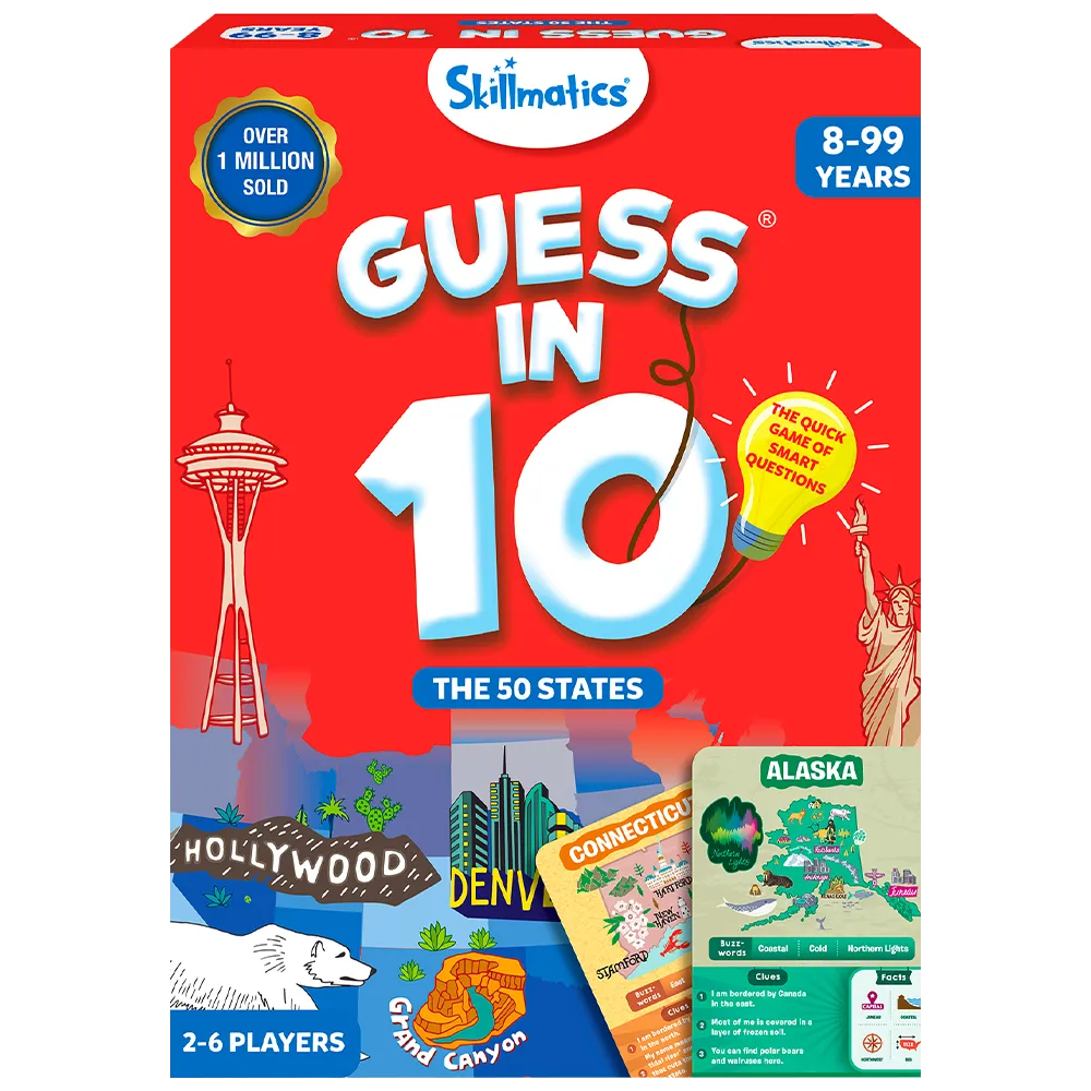 Guess in 10 The 50 States Educational Board Game