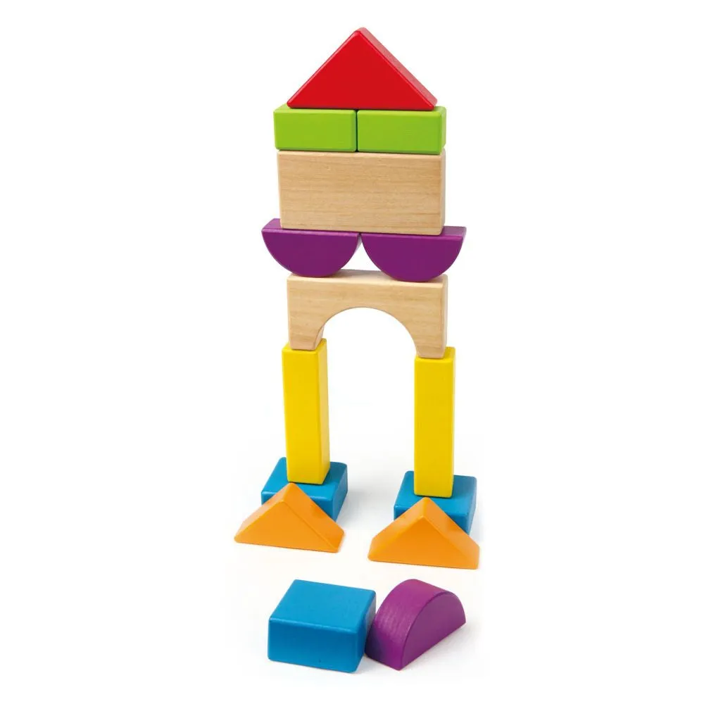 Hape 15 Piece City Planner Blocks In Tube