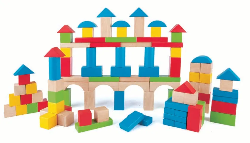 Hape Build Up And Away Blocks 100 Pieces