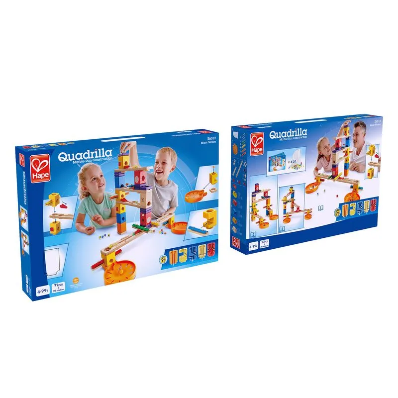 Hape Quadrilla Marble Run Construction Music Motion