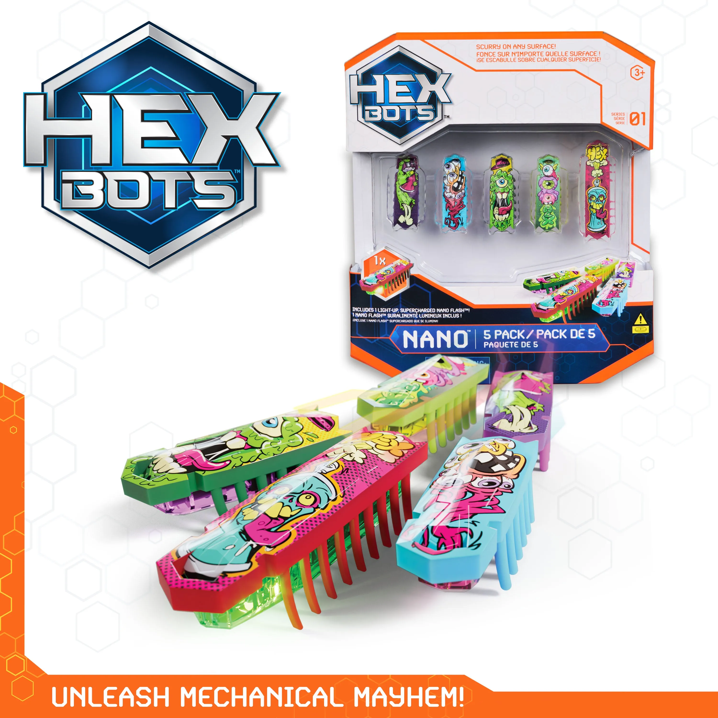 Hexbots Flash Nano 5Pk Mixed
