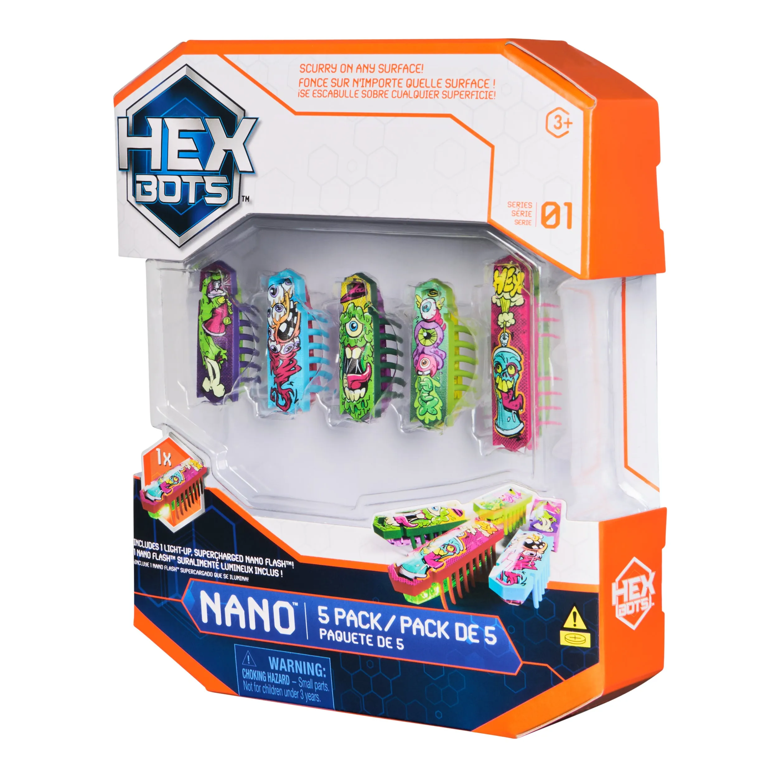 Hexbots Flash Nano 5Pk Mixed