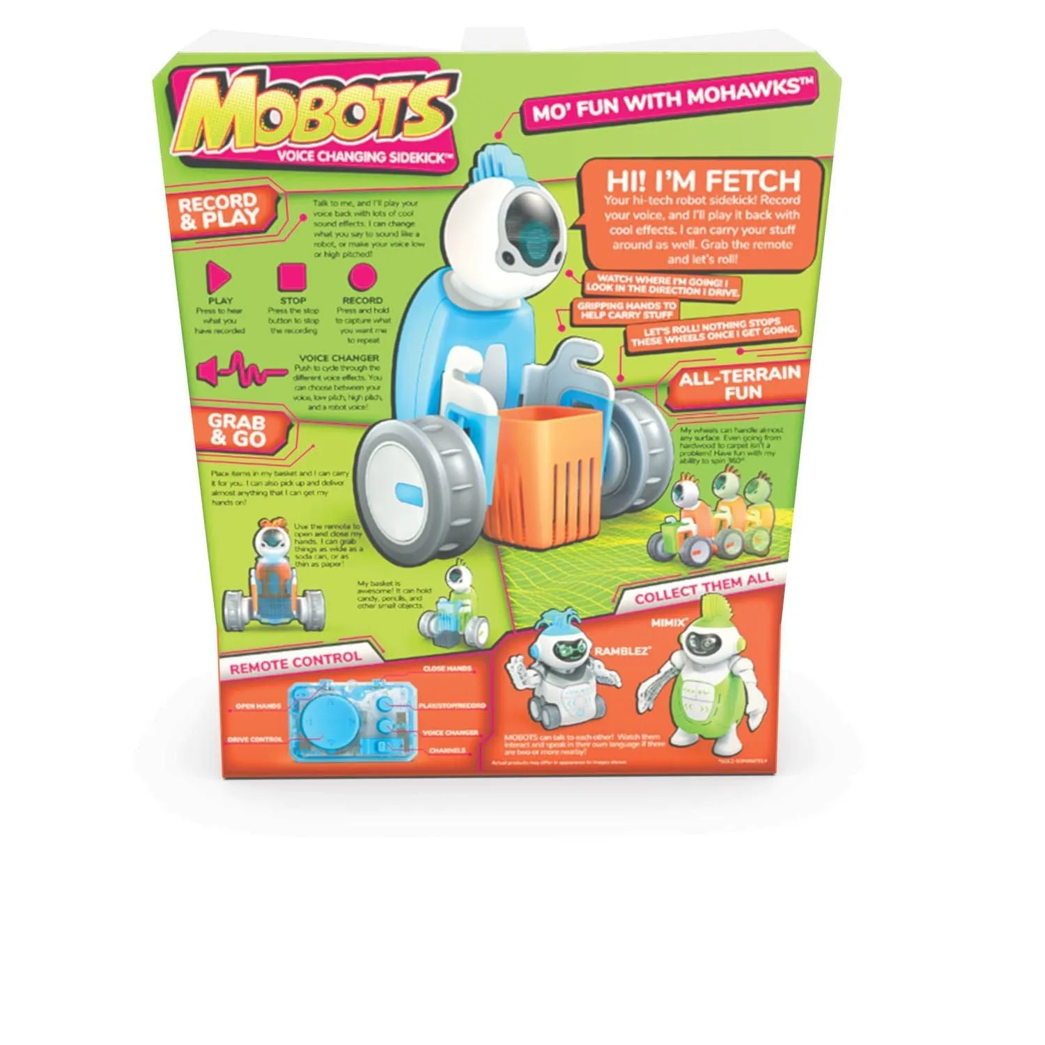 HEXBUG Mobots Remote Control Fetch Blue Assorted Styles