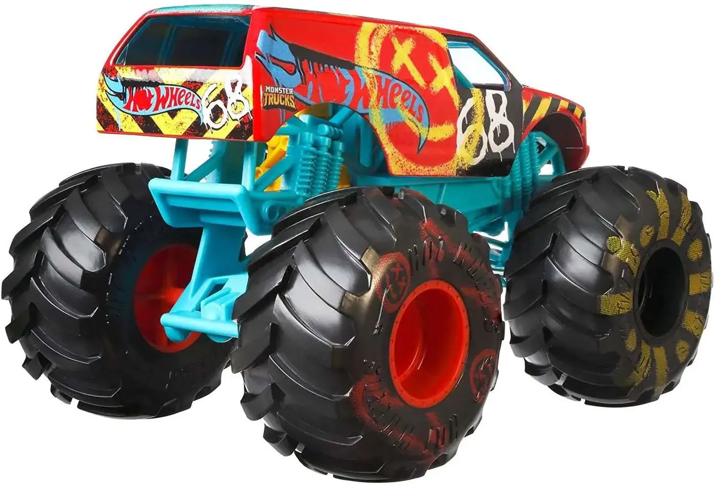 Hot Wheels 1:24 Monster Trucks Giant Wheels Dem Derby 68