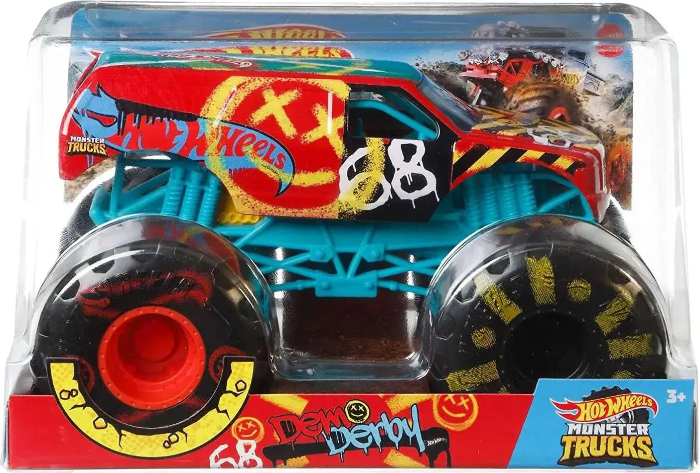 Hot Wheels 1:24 Monster Trucks Giant Wheels Dem Derby 68