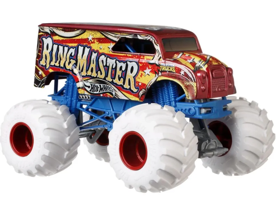 Hot Wheels 1:24 Monster Trucks Giant Wheels Ring Master